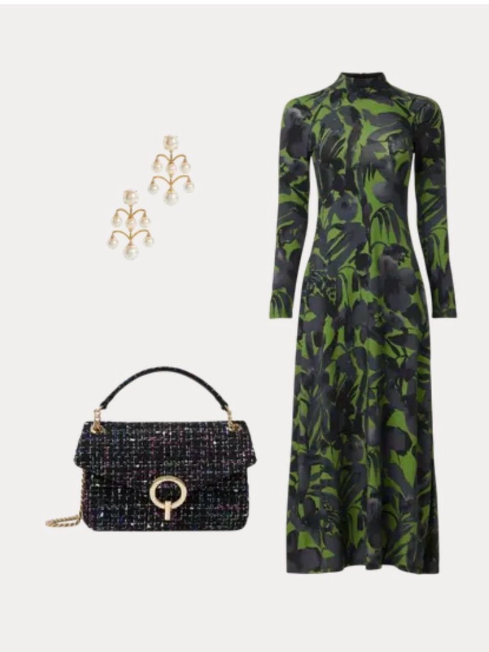 Green Speculus Dress, Untitled in Motion, Size XS - Picture 9 of 9